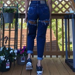 Customized LA Blues - high waisted vintage jeans